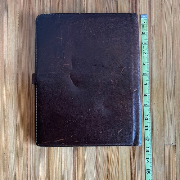 Elliott Large Writing Portfolio in Titan Milled Brown by Moore & Giles - Picture 2 of 4